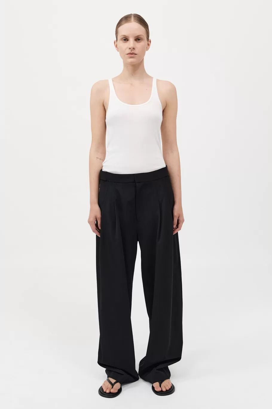 Tailoring | Pants | St. Agni Adjustable Pants - BLACK