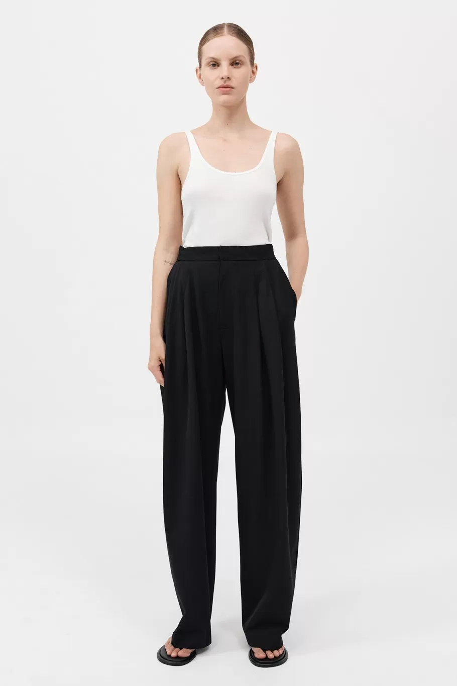 Tailoring | Pants | St. Agni Adjustable Pants - BLACK