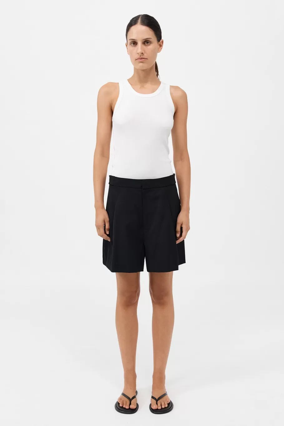 Tailoring | Shorts | St. Agni Adjustable Shorts - BLACK