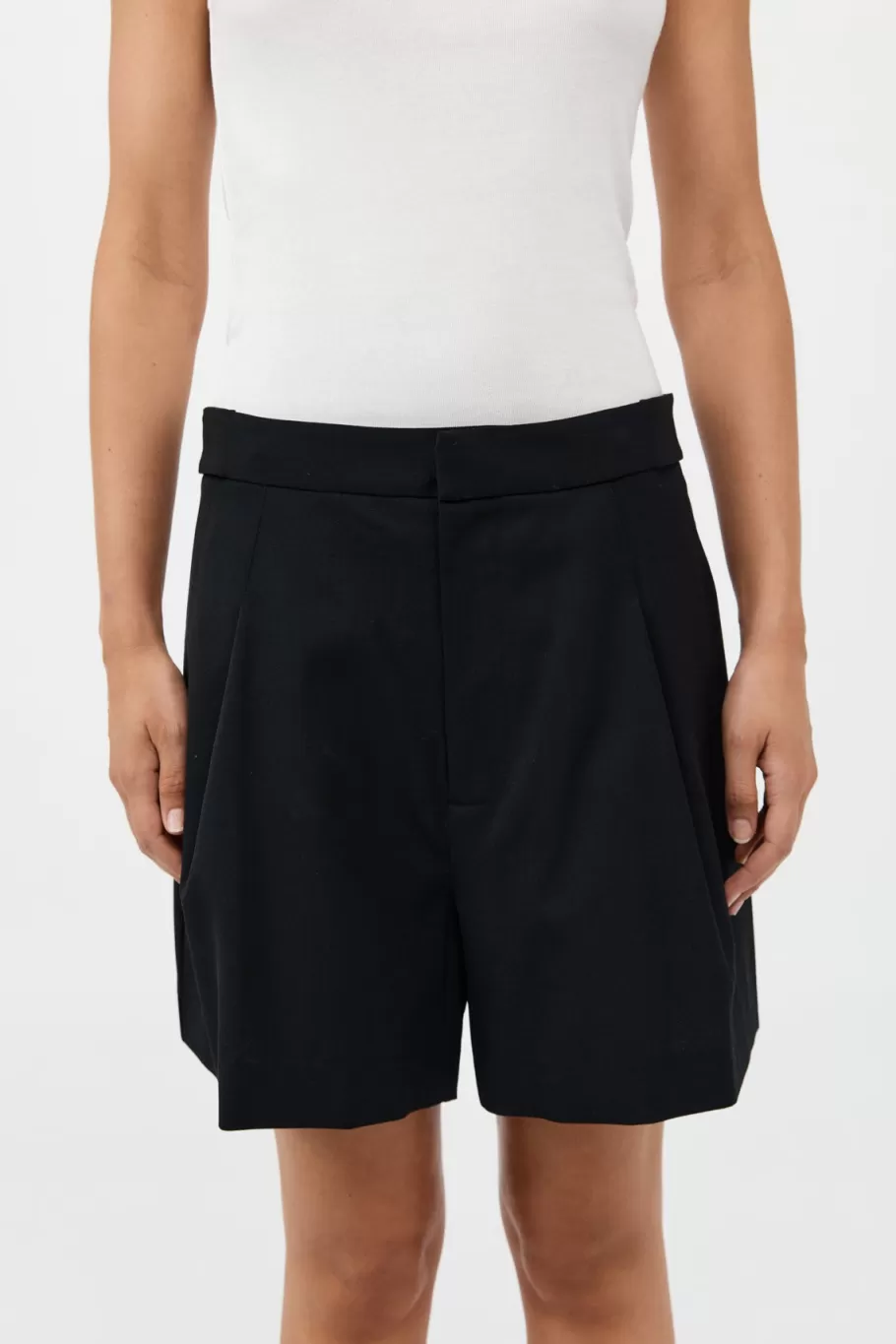 Tailoring | Shorts | St. Agni Adjustable Shorts - BLACK