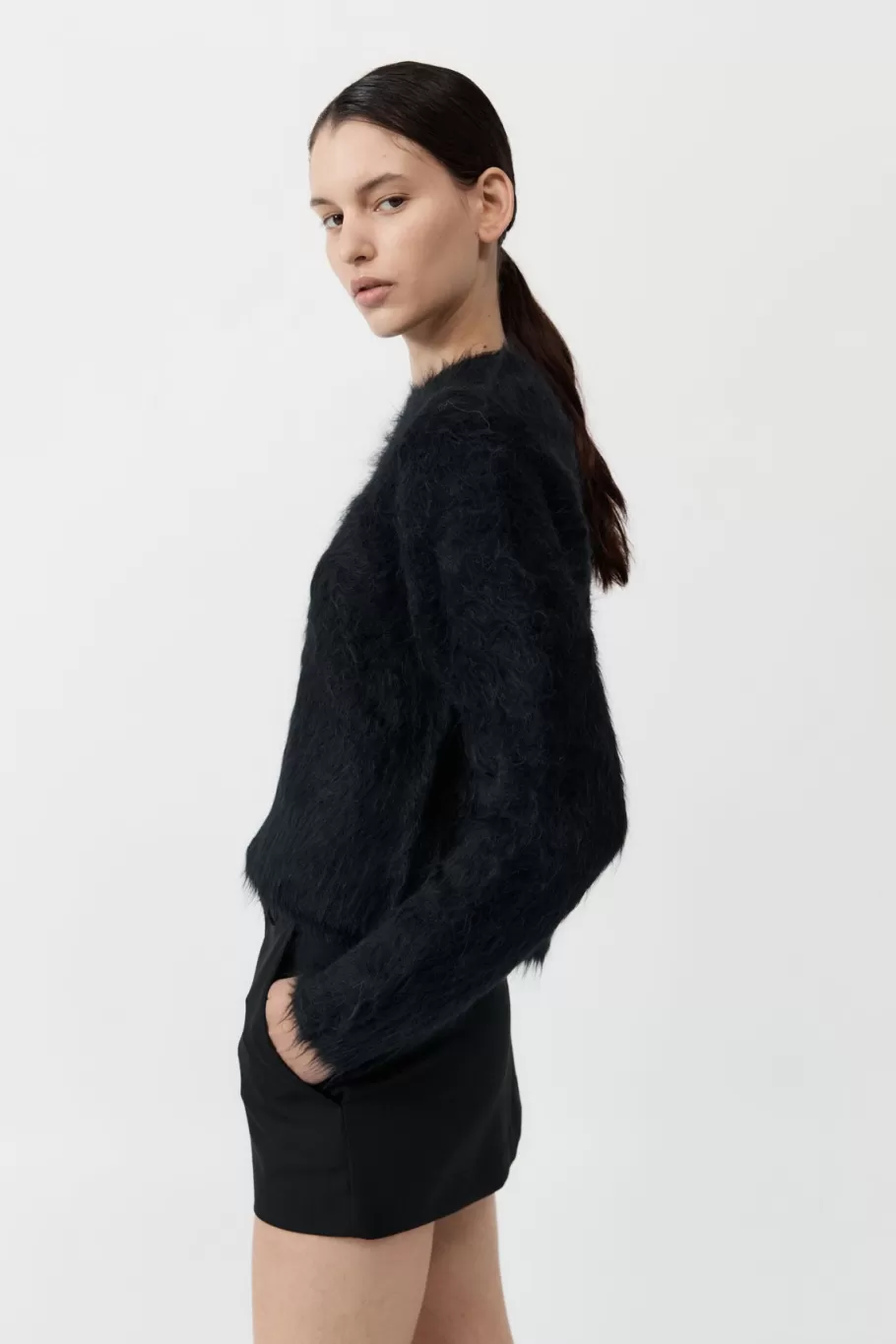 Jumpers | Knitwear | St. Agni Alpaca Sweater - BLACK