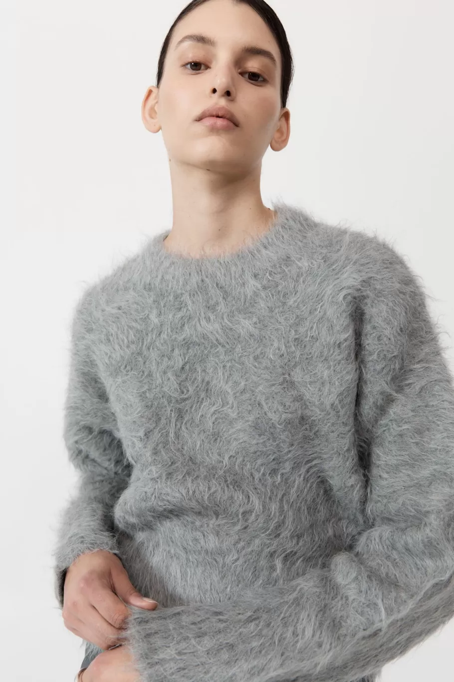 Jumpers | Knitwear | St. Agni Alpaca Sweater - SOFT GREY