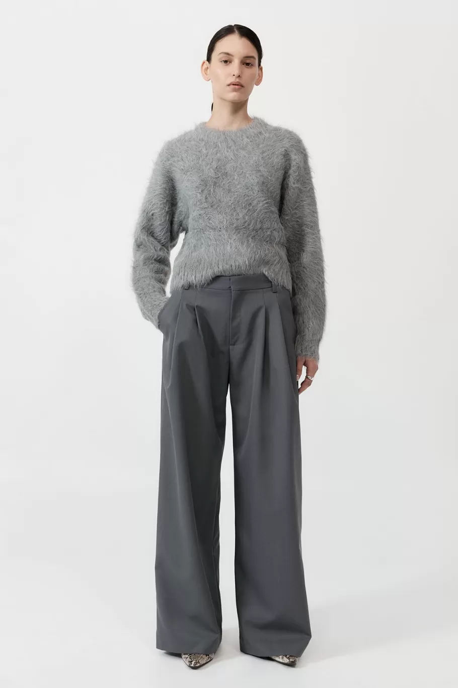 Jumpers | Knitwear | St. Agni Alpaca Sweater - SOFT GREY