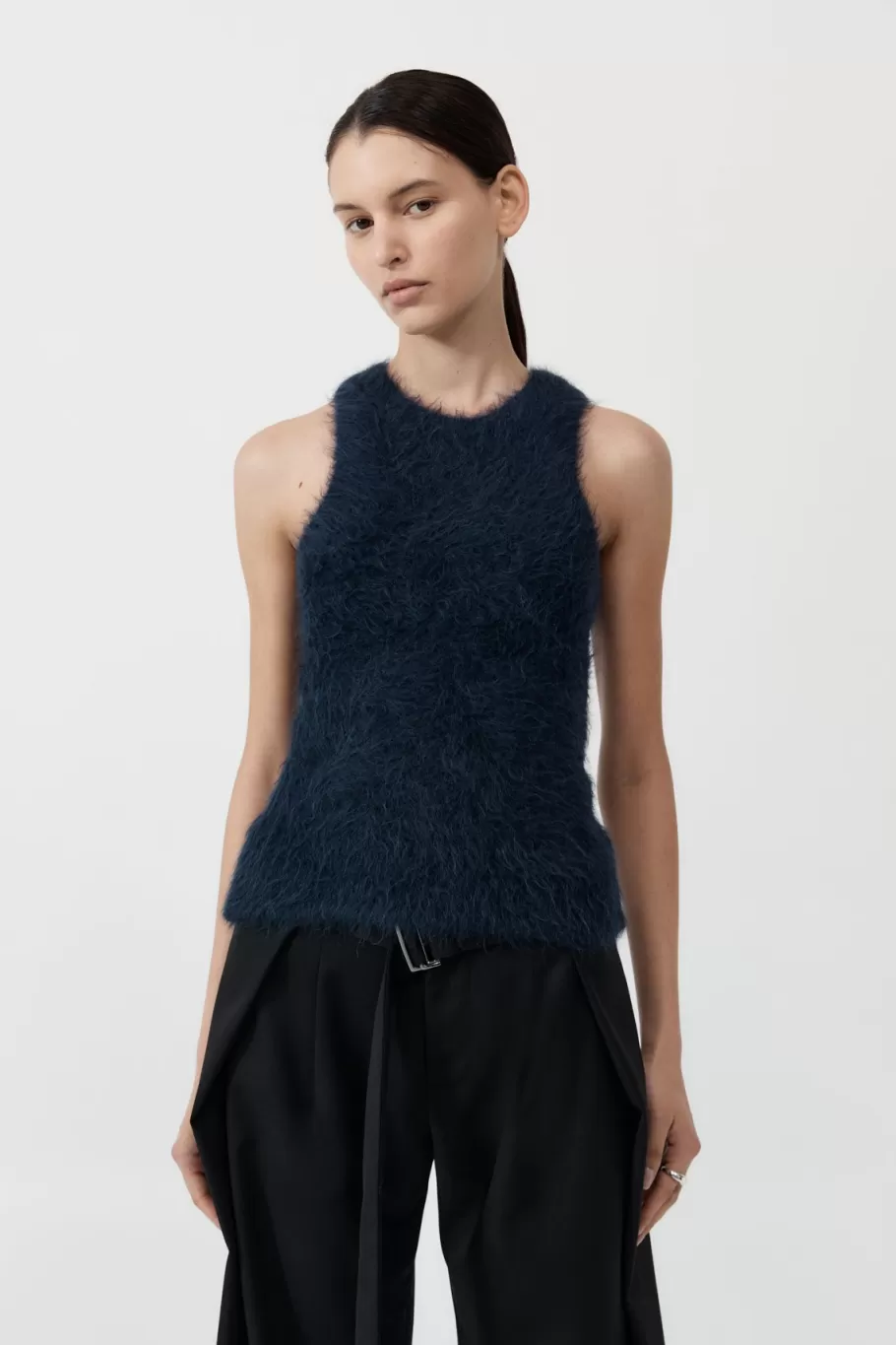 Tops | Singlets | St. Agni Alpaca Tank - MIDNIGHT BLUE