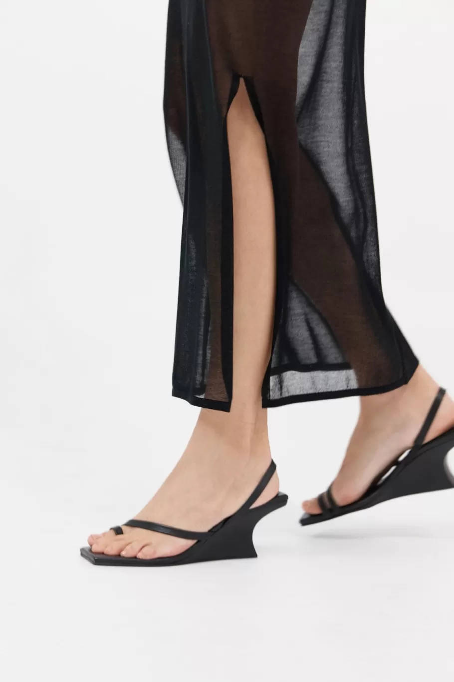 Heels | Wedges | St. Agni Architectural Wedge - Black