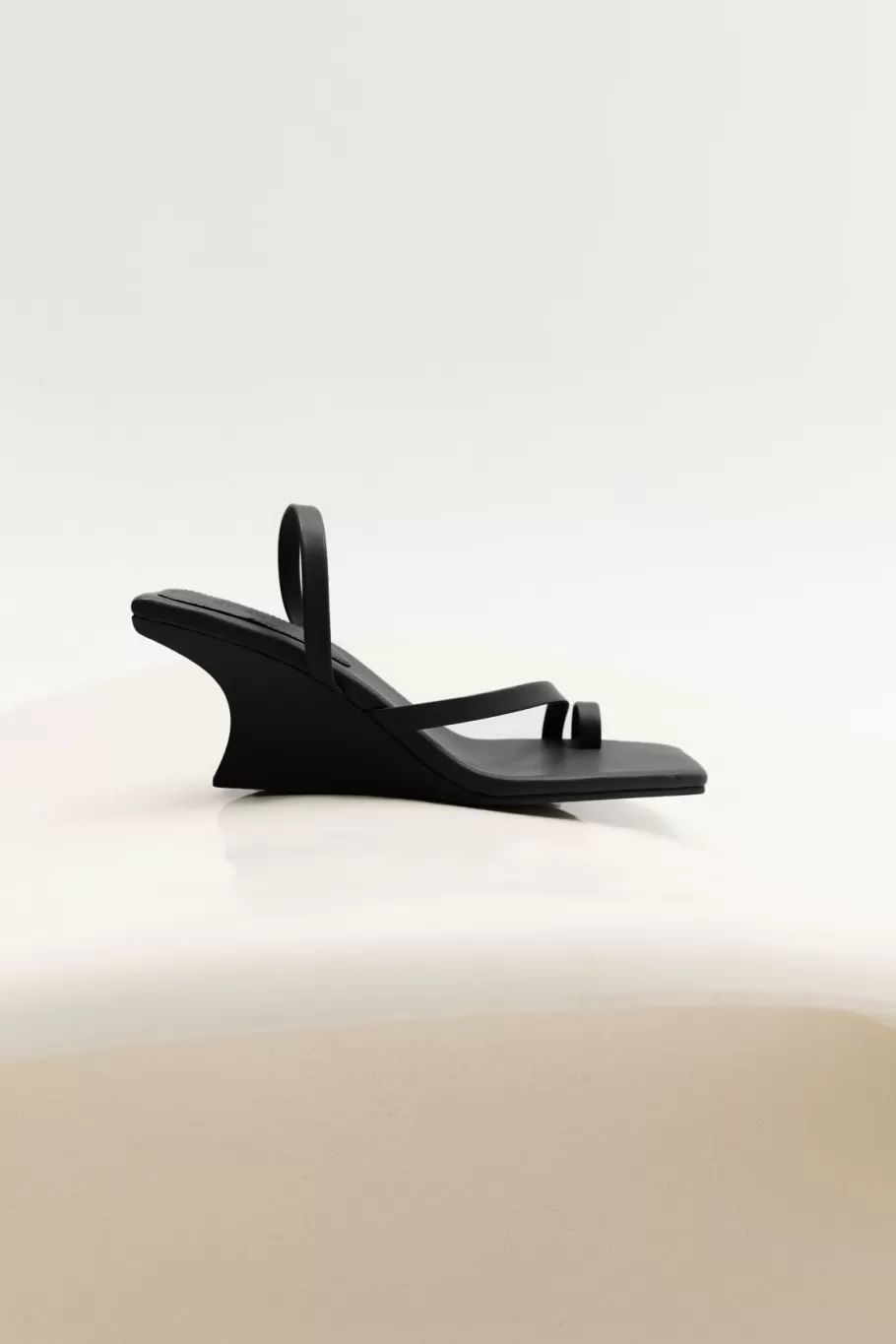 Heels | Wedges | St. Agni Architectural Wedge - Black