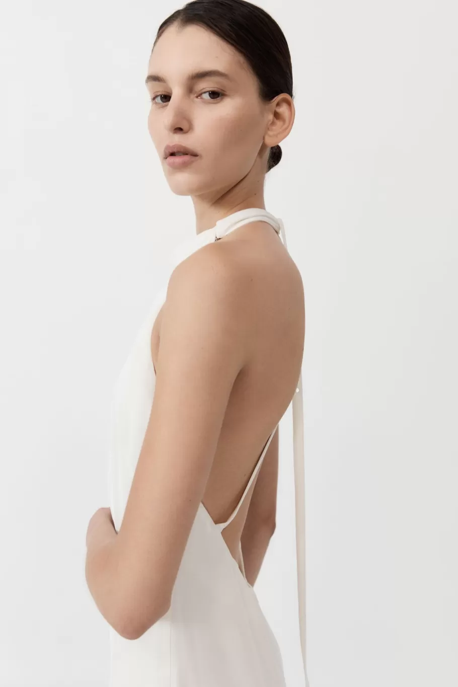 Dresses | St. Agni Asymm Belt Back Dress - OFF WHITE