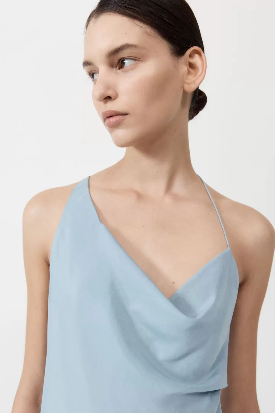 Dresses | St. Agni Asymm Drape Maxi Dress - STONE BLUE