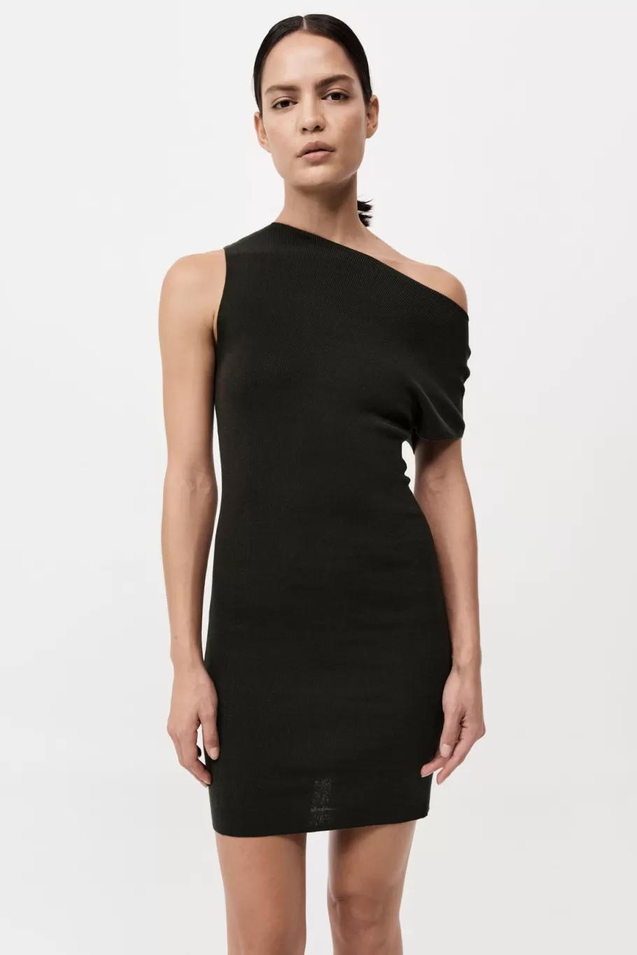 Dresses | Knitwear | St. Agni Asymmetric Knit Mini Dress - BASIL