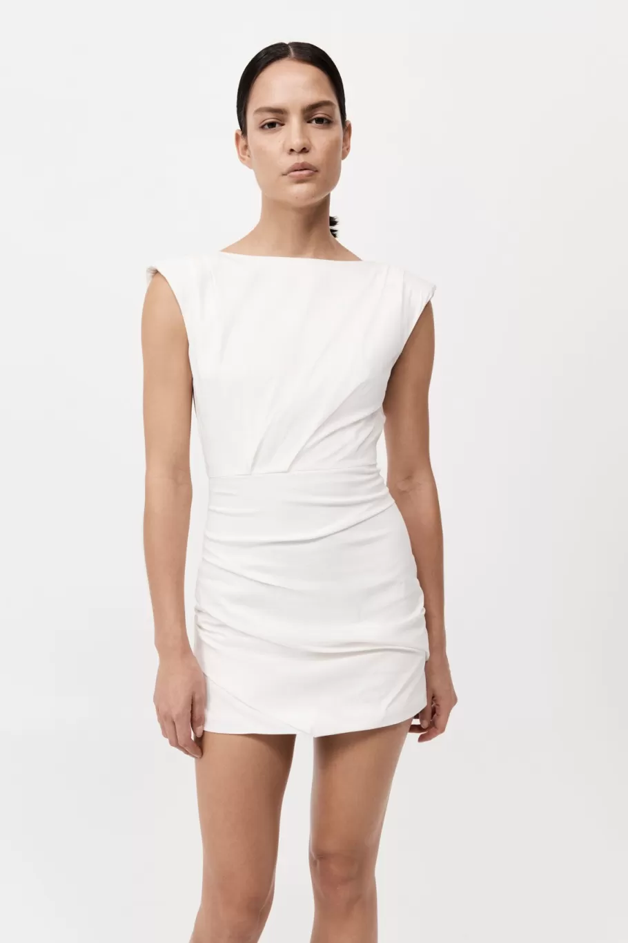 Dresses | St. Agni Bateau Tuck Mini Dress - WHITE