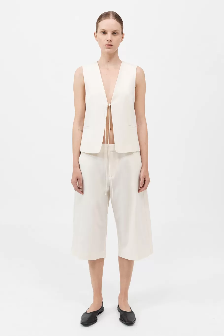 Tailoring | Shorts | St. Agni Bermuda Shorts - MILK