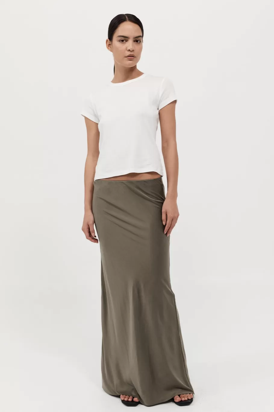 Skirts | St. Agni Bias Slip Skirt - KELP