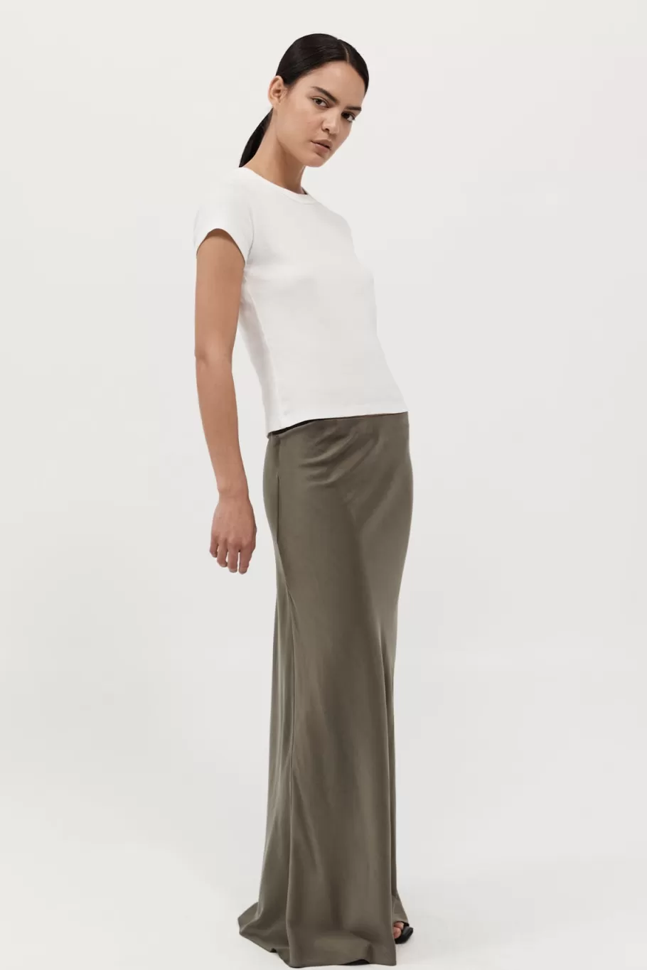 Skirts | St. Agni Bias Slip Skirt - KELP