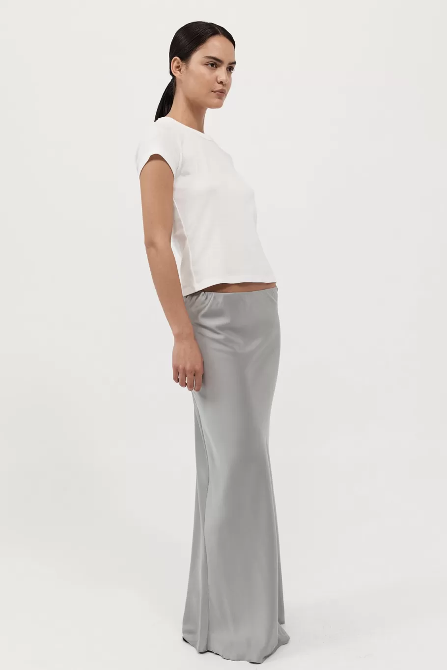 Skirts | St. Agni Bias Slip Skirt - SILVER