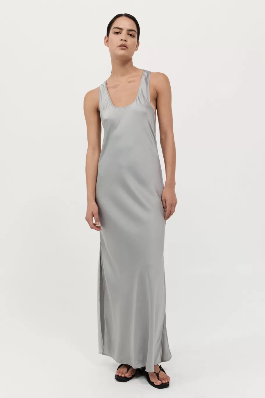 Dresses | St. Agni Bias Tank Dress - Silver