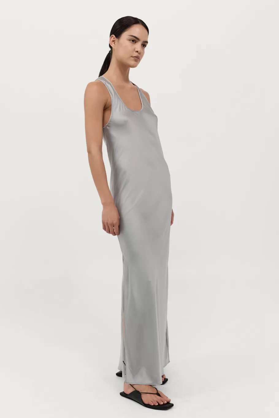 Dresses | St. Agni Bias Tank Dress - Silver