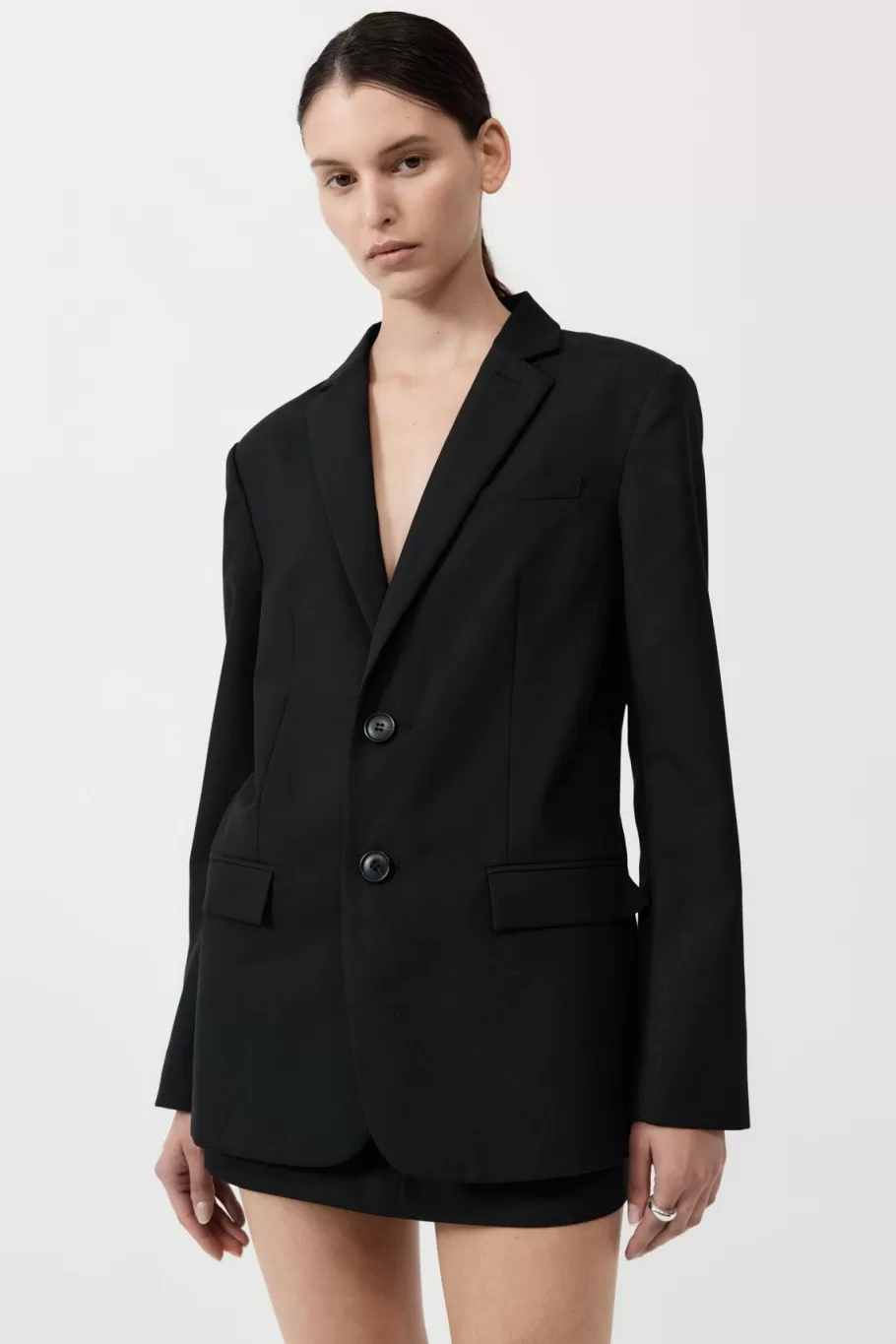 Outerwear | Tailoring | St. Agni Carter Blazer - BLACK