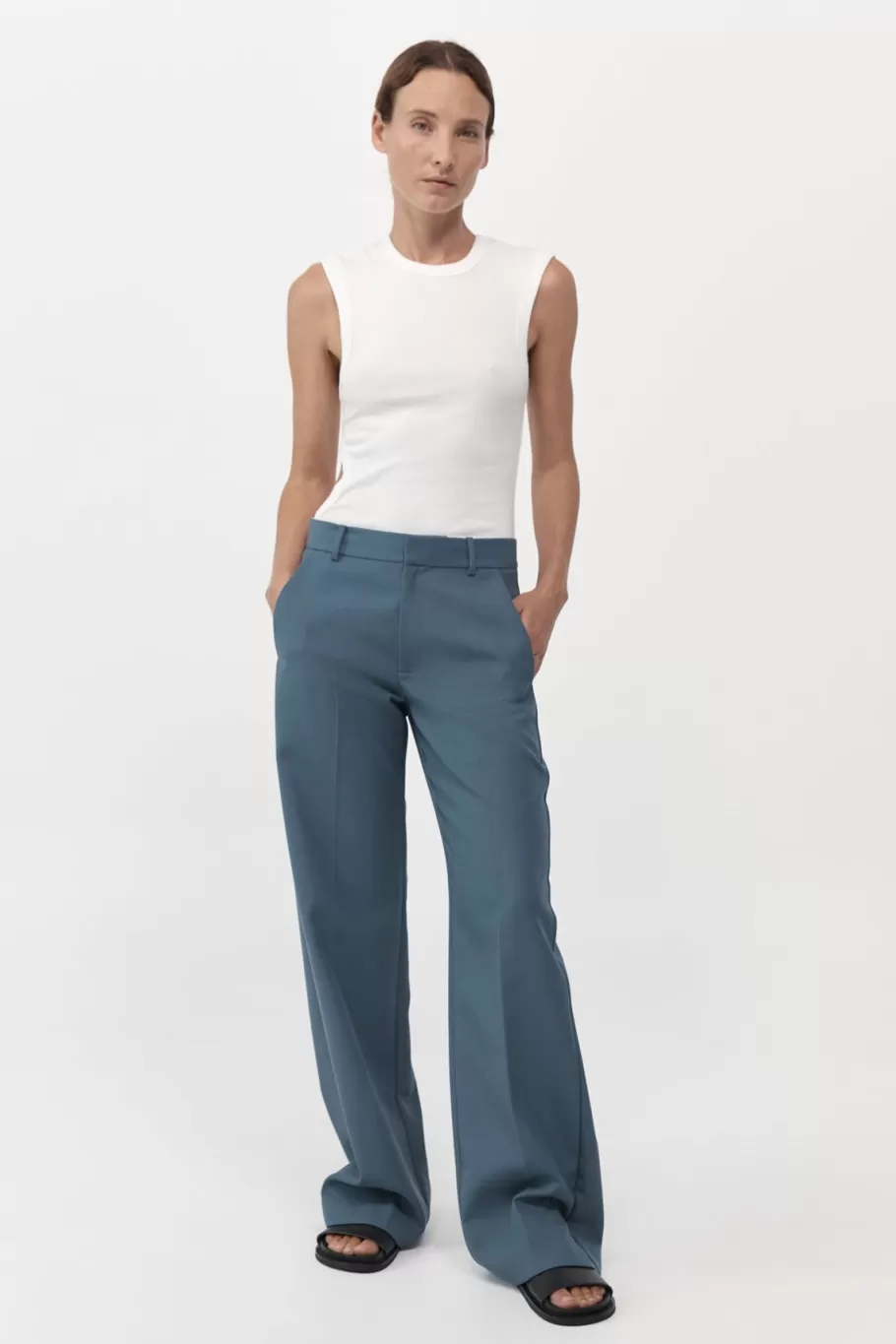 Tailoring | Pants | St. Agni Carter Trousers - SLATE