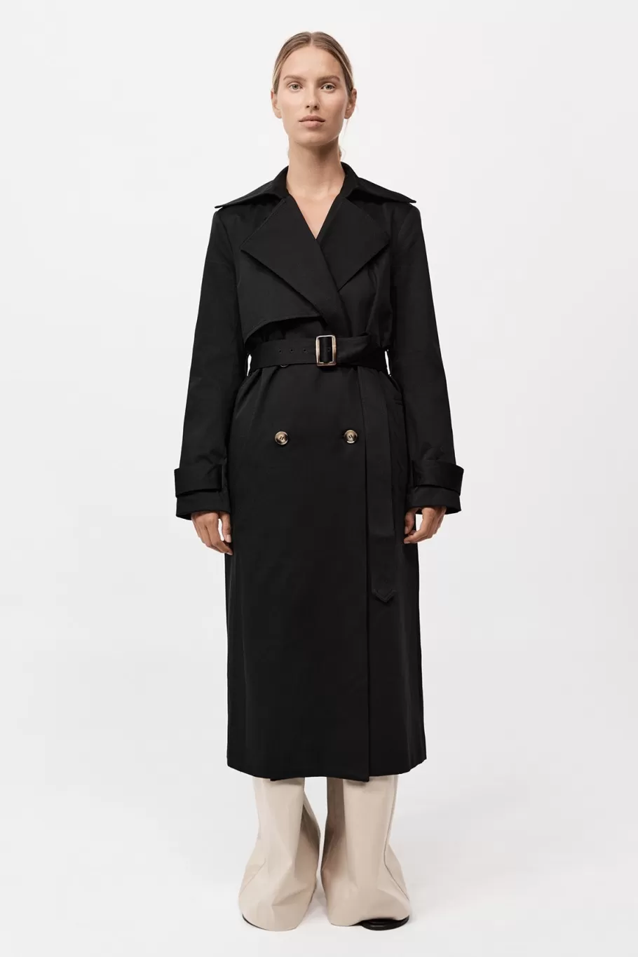 Outerwear | Tailoring | St. Agni Classic Trench Coat - BLACK