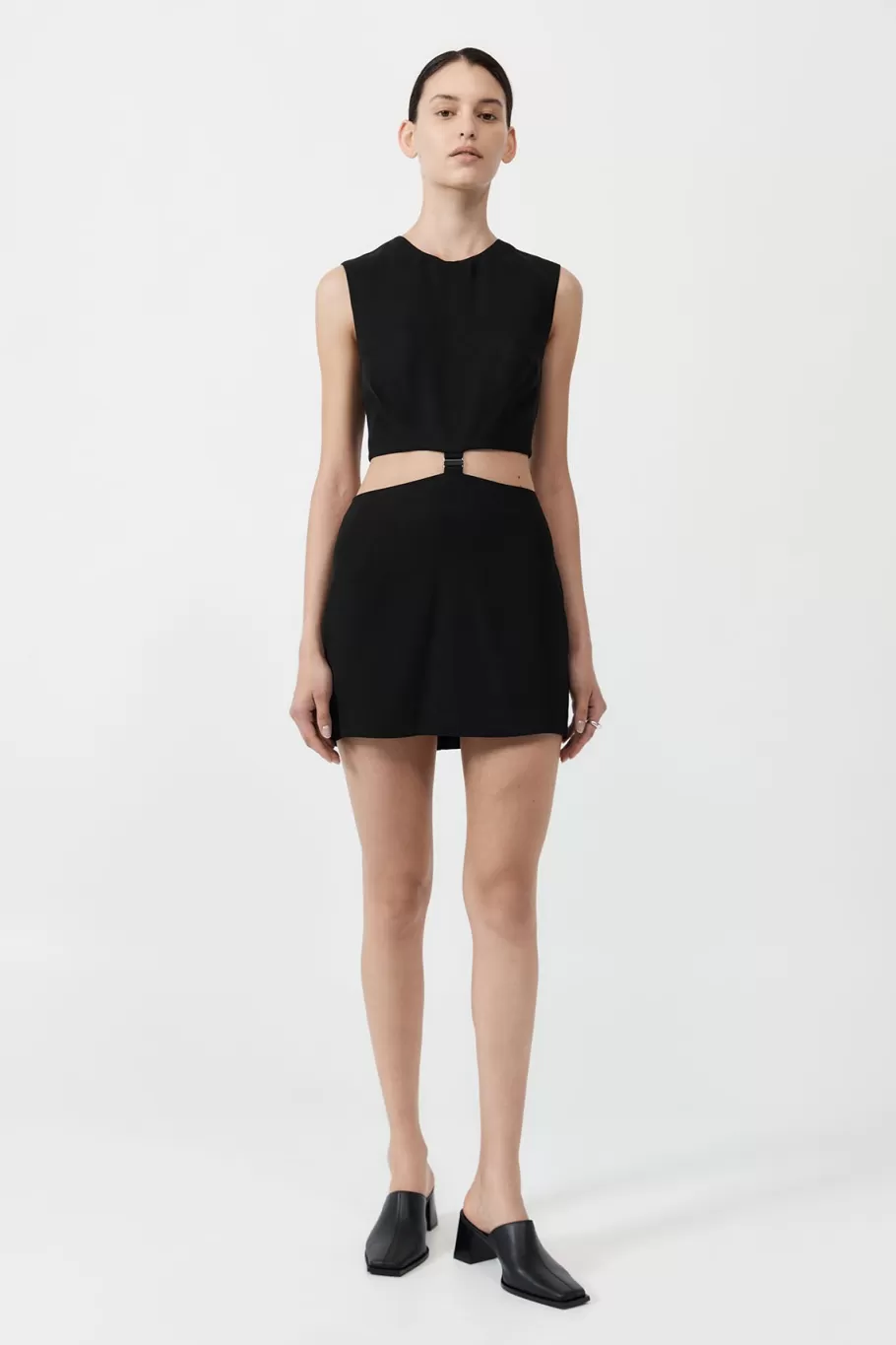 Dresses | St. Agni Clip Buckle Mini Dress - BLACK