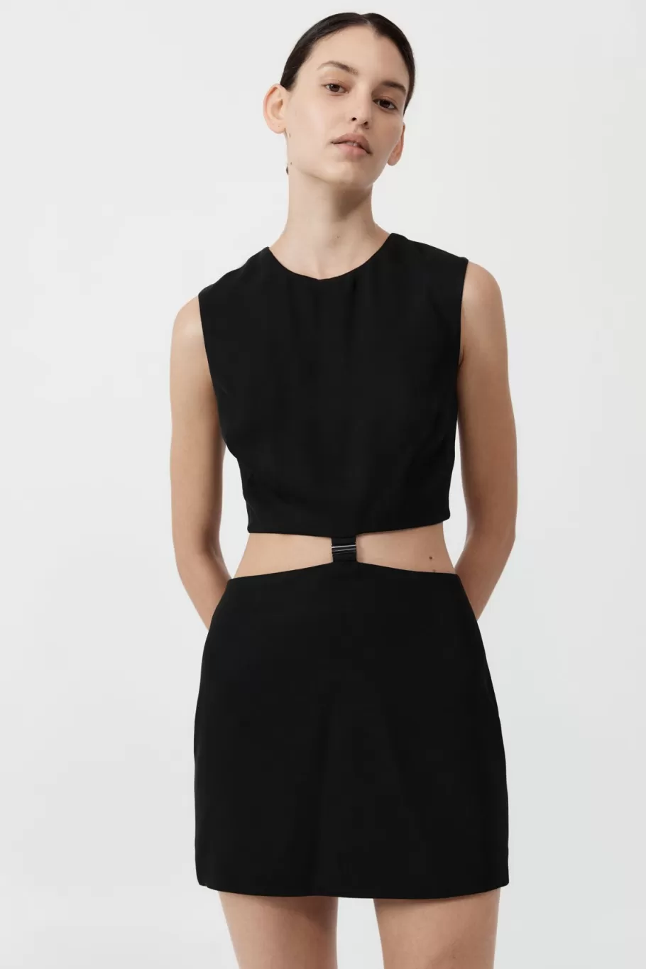 Dresses | St. Agni Clip Buckle Mini Dress - BLACK