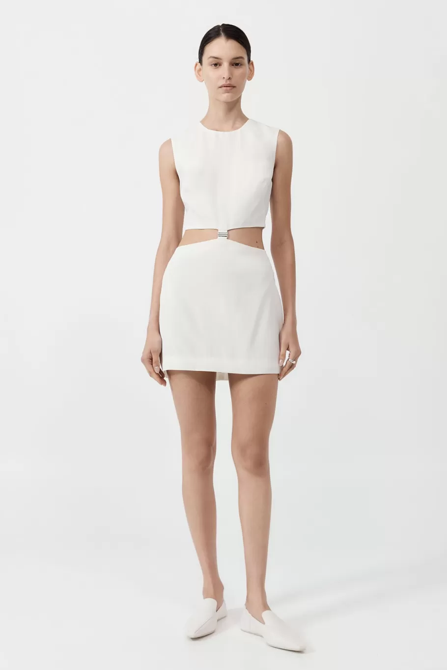 Dresses | St. Agni Clip Buckle Mini Dress - OFF WHITE