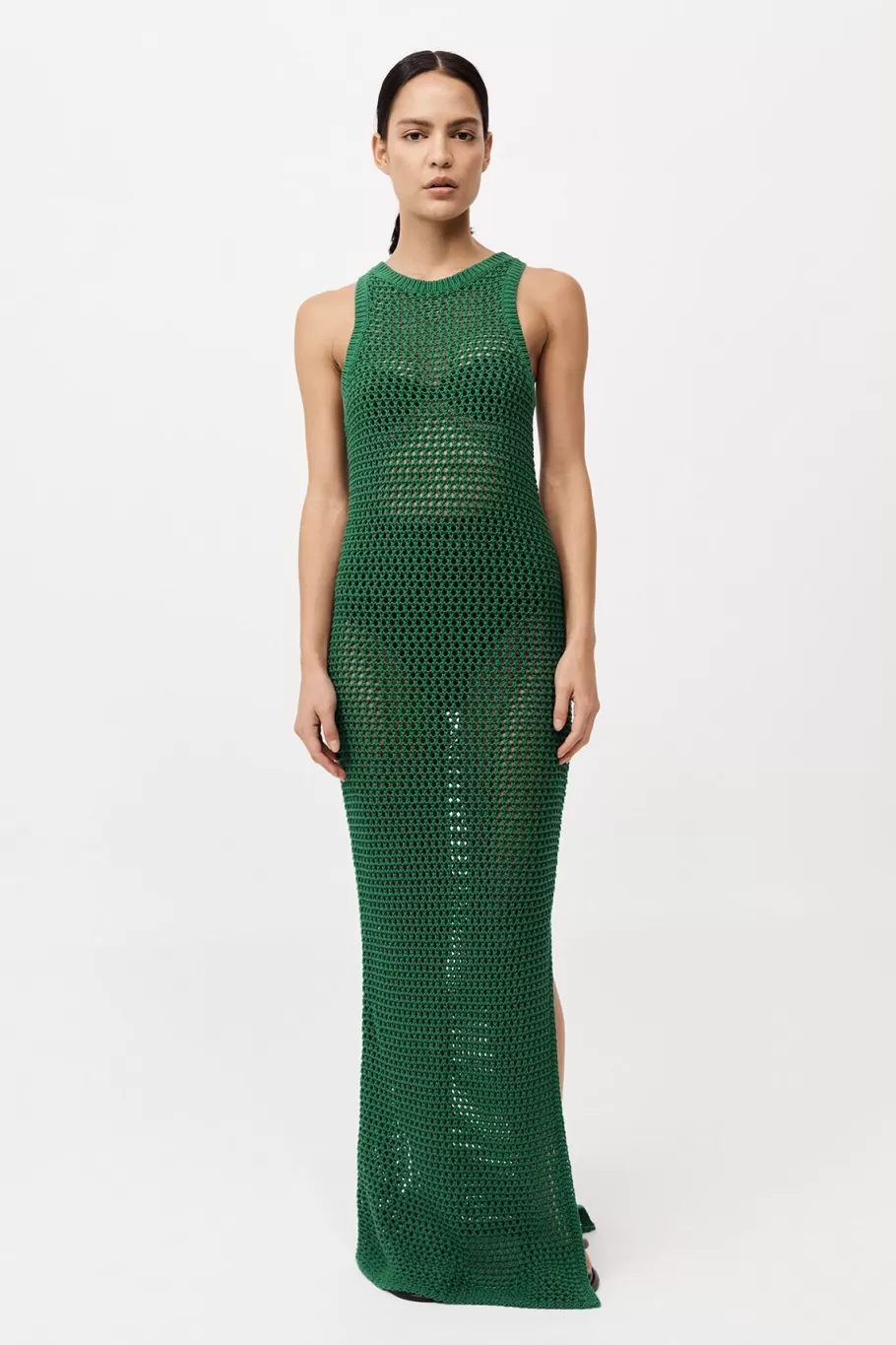 Dresses | Knitwear | St. Agni Cotton Crochet Dress - VERDE