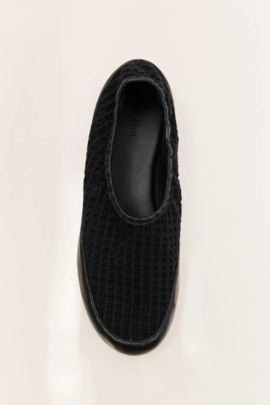 Flats | St. Agni Cotton Grid Flats - Black