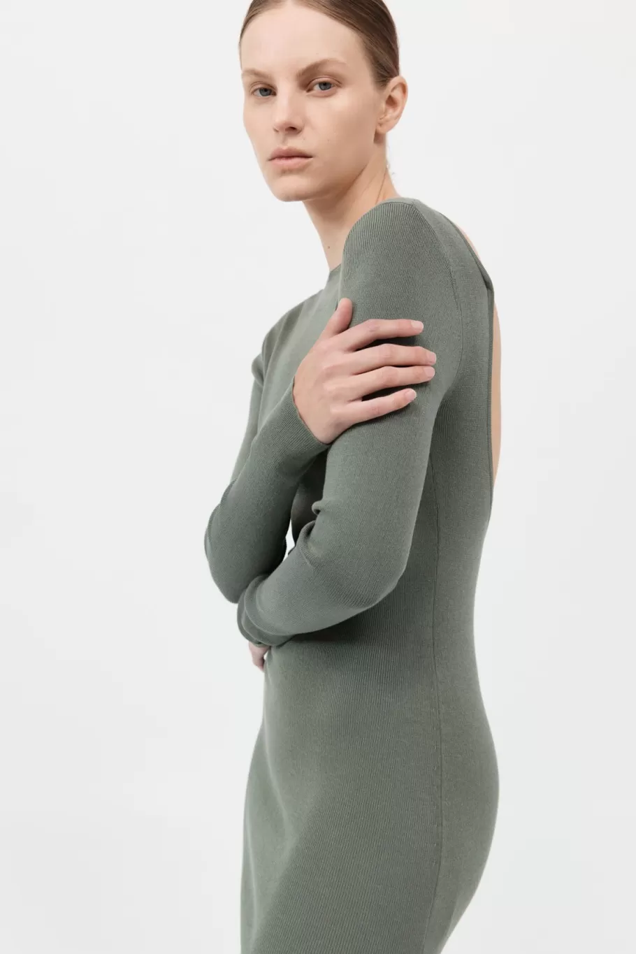 Dresses | Knitwear | St. Agni Cut Out Dress - BALSAM GREEN