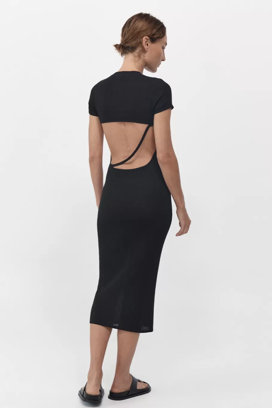 Dresses | Knitwear | St. Agni Cut Out Knit Dress - BLACK