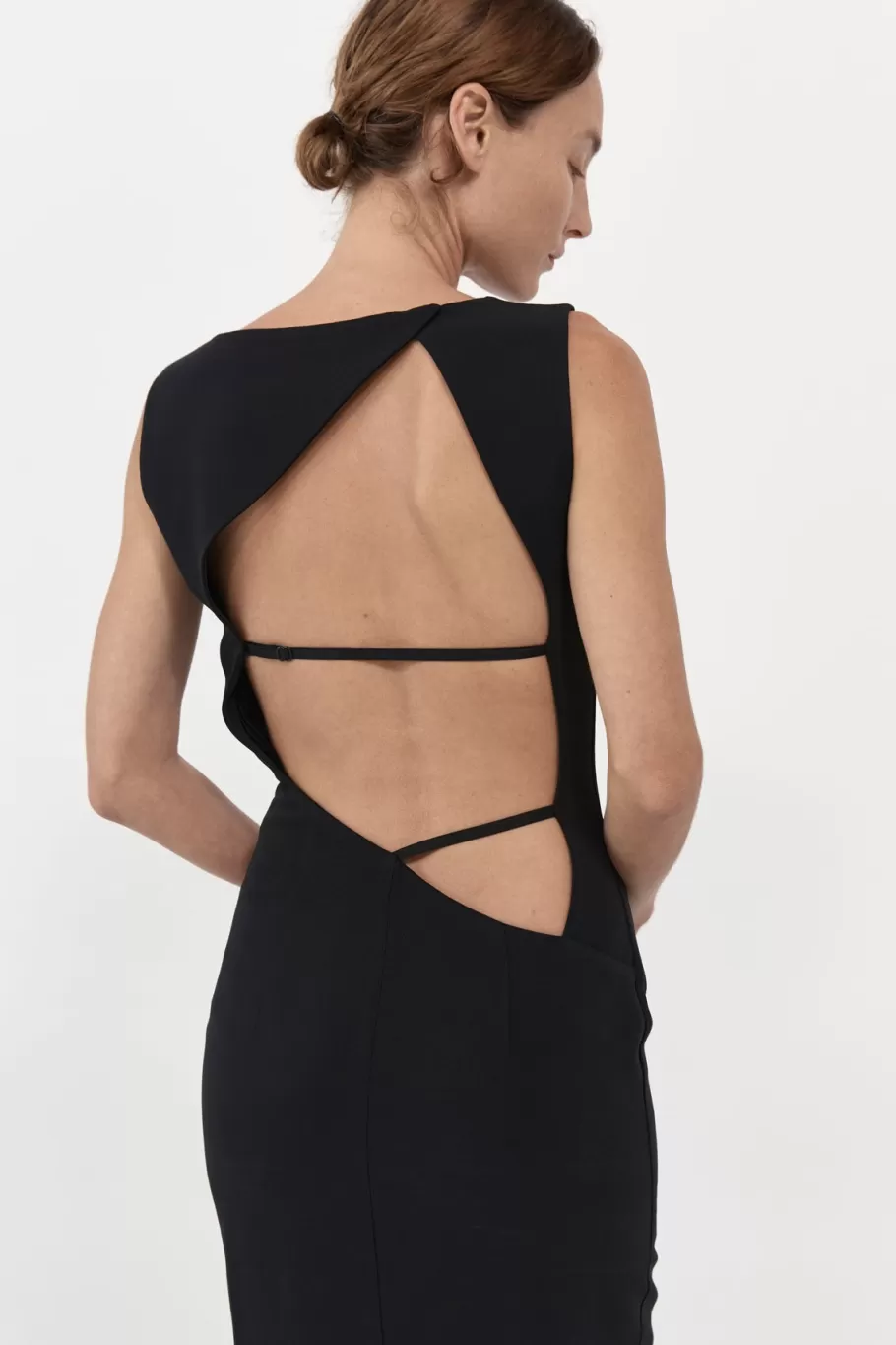 Dresses | St. Agni Cut Out Midi Dress - BLACK