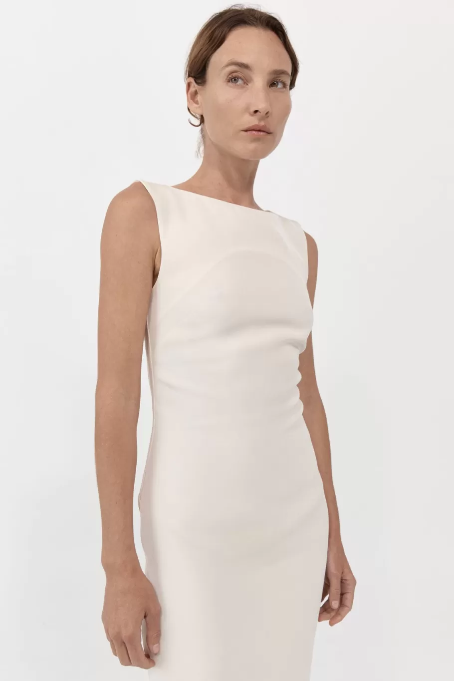 Dresses | St. Agni Cut Out Midi Dress - COOL WHITE