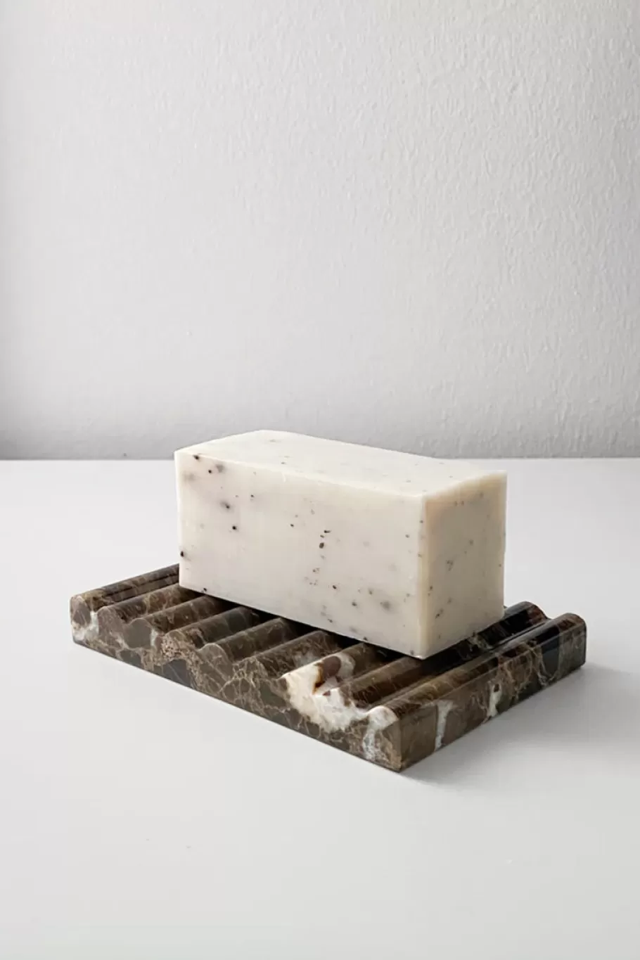 Objects | St. Agni Dark Emperador Brown Marble Soap Dish - By Binu Binu
