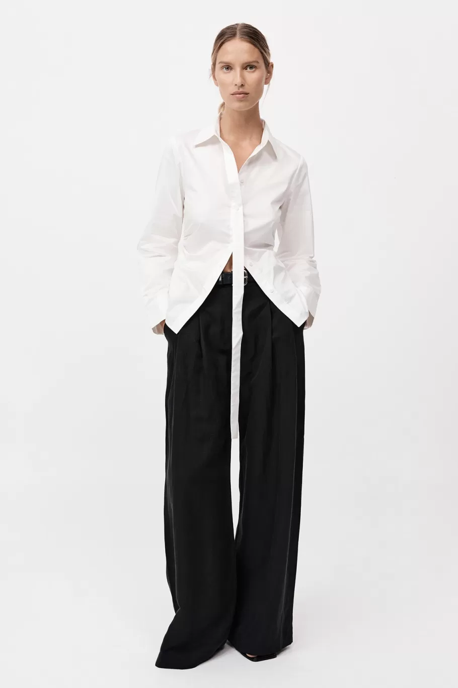 Shirts | Tops | St. Agni Deconstructed Shirt - WHITE