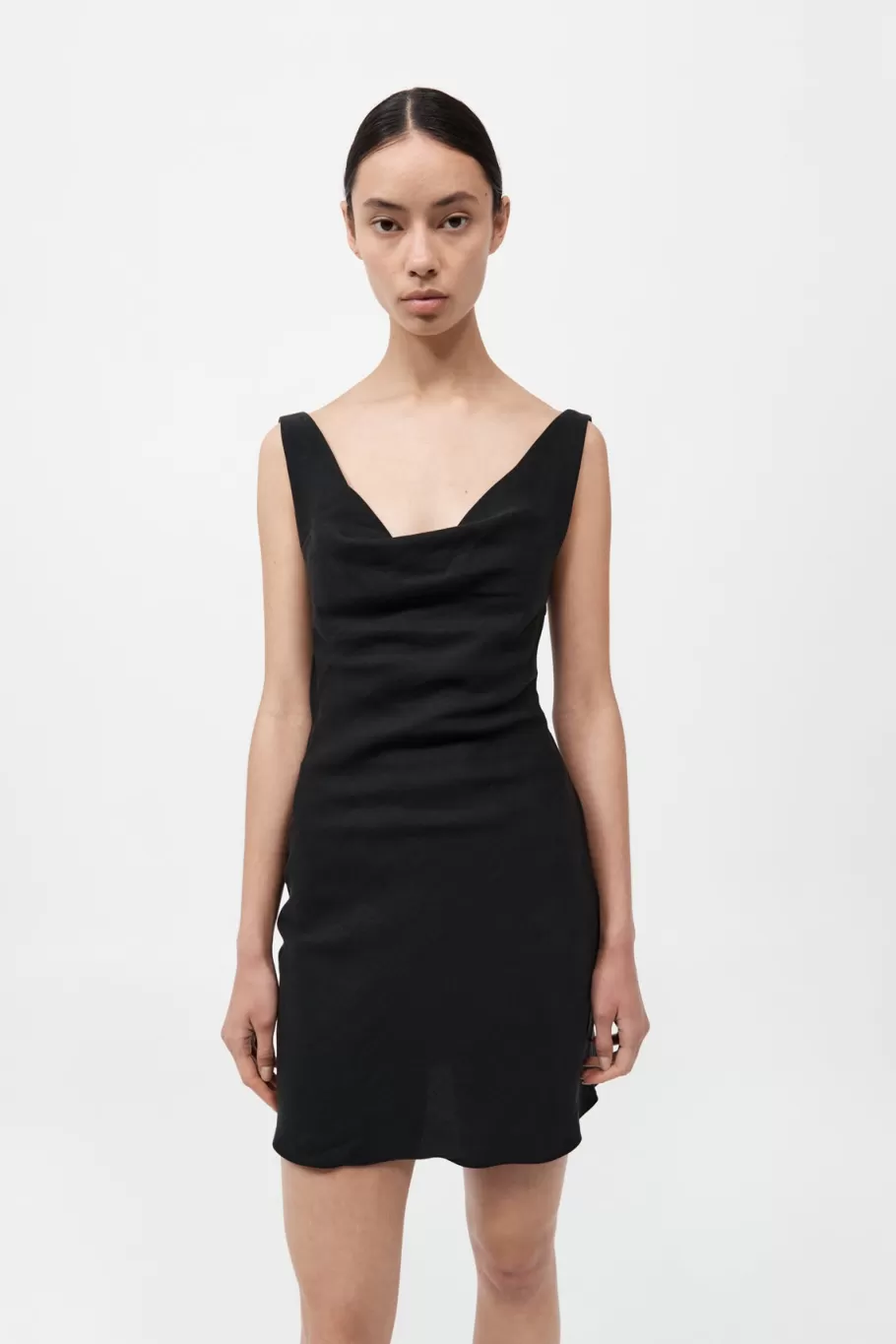 Dresses | St. Agni Double Drape Mini Dress - BLACK