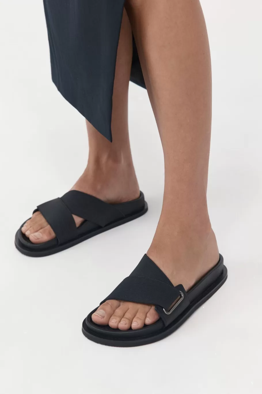 Slides | St. Agni Everyday Stretch Slide - Black