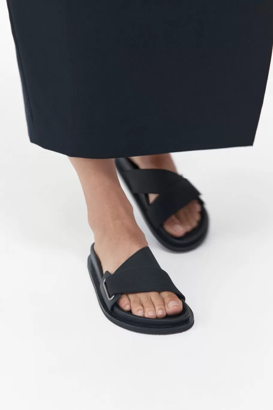 Slides | St. Agni Everyday Stretch Slide - Black