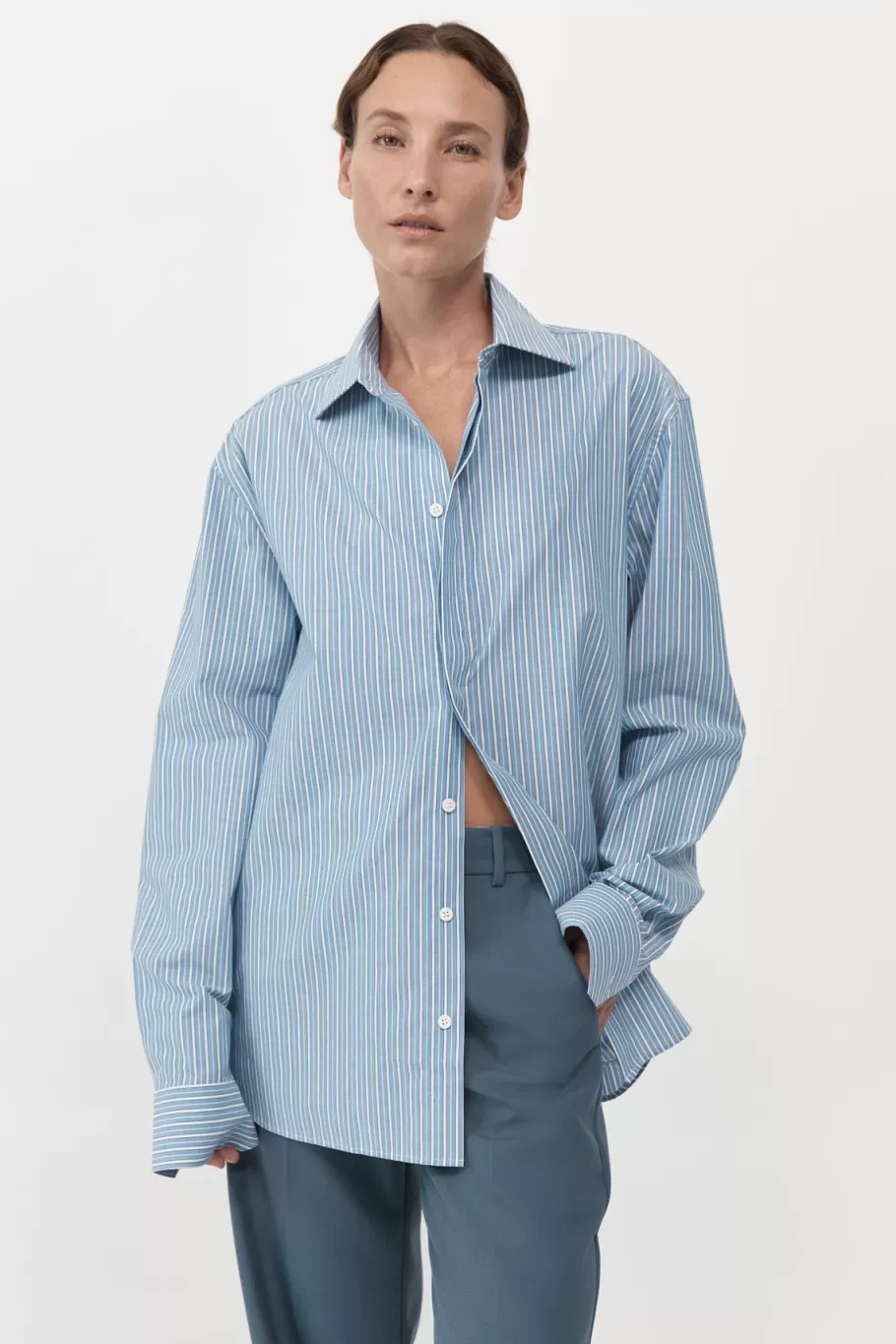 Shirts | Unisex | St. Agni Homme Shirt - BLUE STRIPE