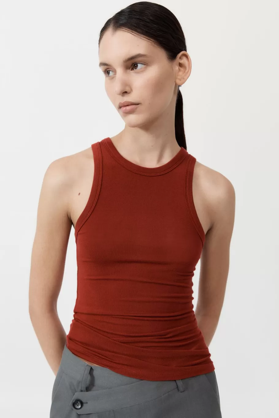 Basics | Tops | St. Agni Jersey Tank - Rouge