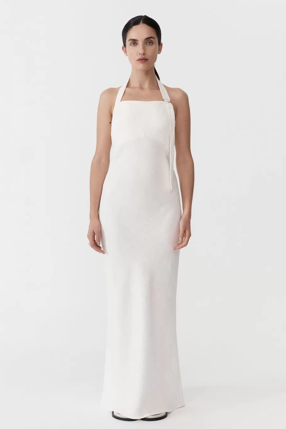 Dresses | Tailoring | St. Agni Linen Bias Maxi Dress - IVORY