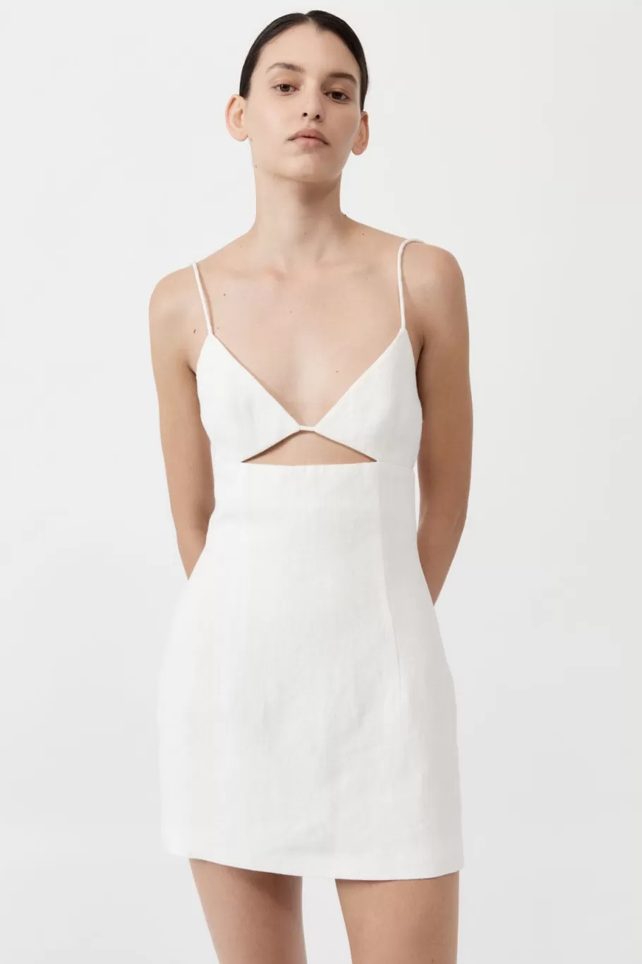 Dresses | Tailoring | St. Agni Linen Bra Mini Dress - IVORY