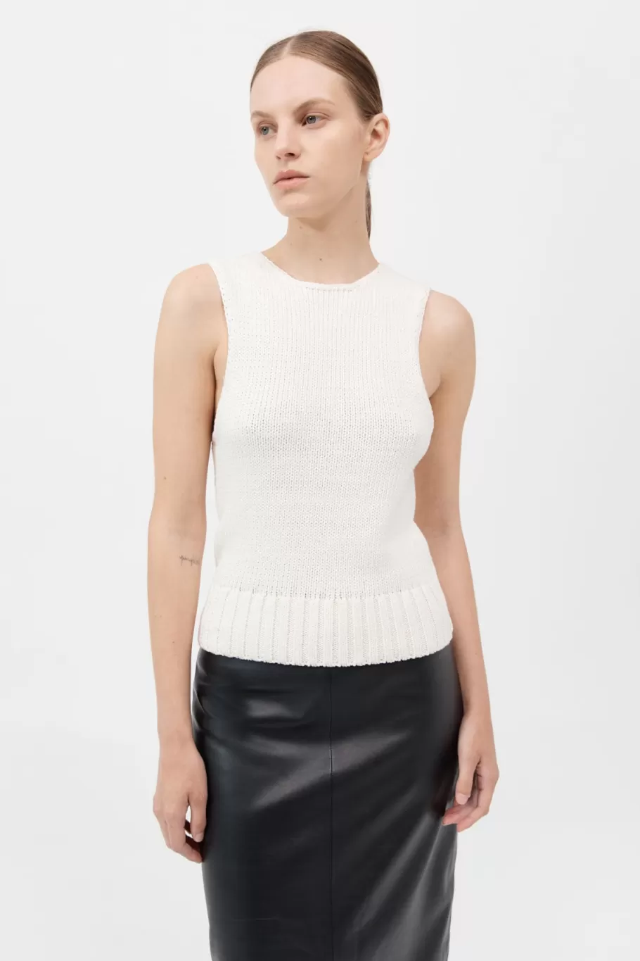 Basics | Tops | St. Agni Linen Silk Blend Tank - SALT