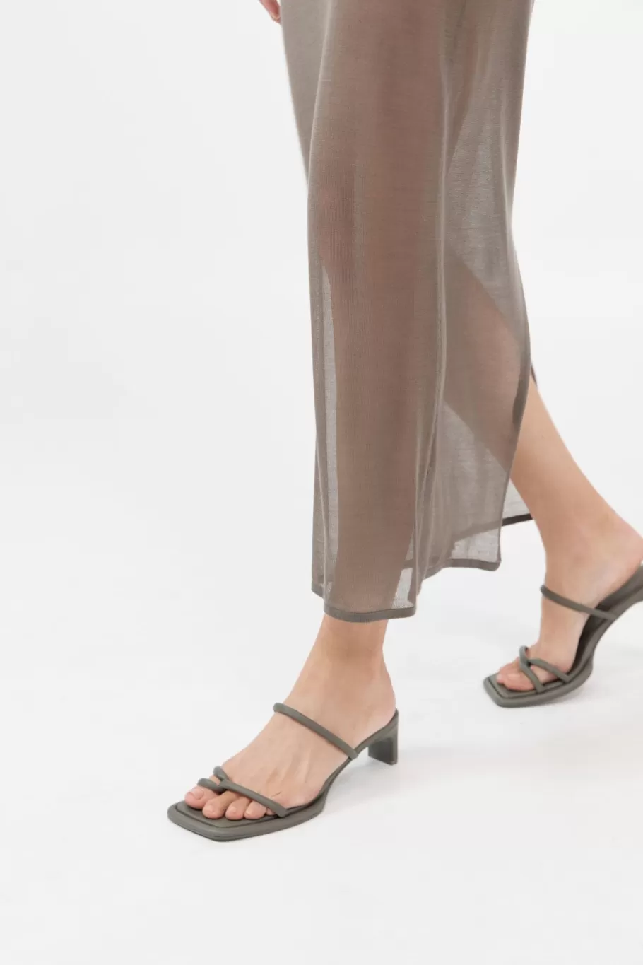 Heels | St. Agni Loop Heel - SMOKEY OLIVE