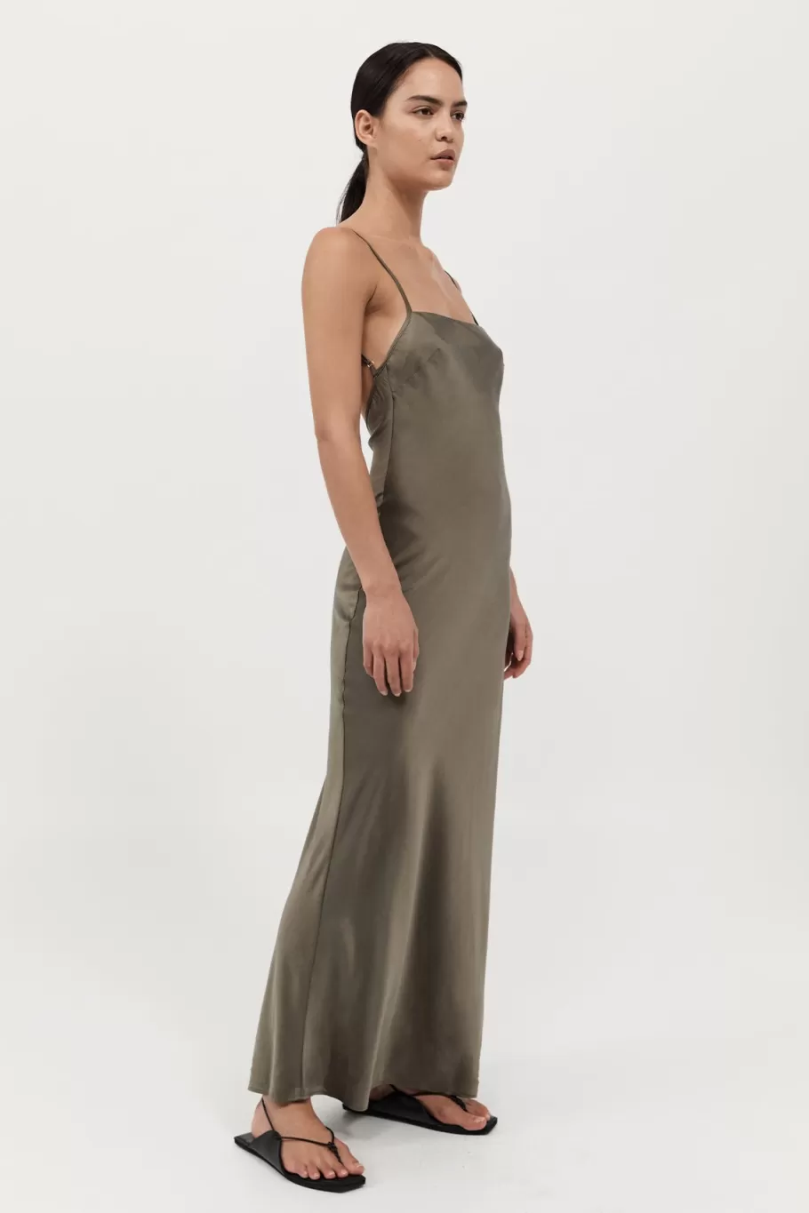 Dresses | St. Agni Low Back Slip Dress - KELP