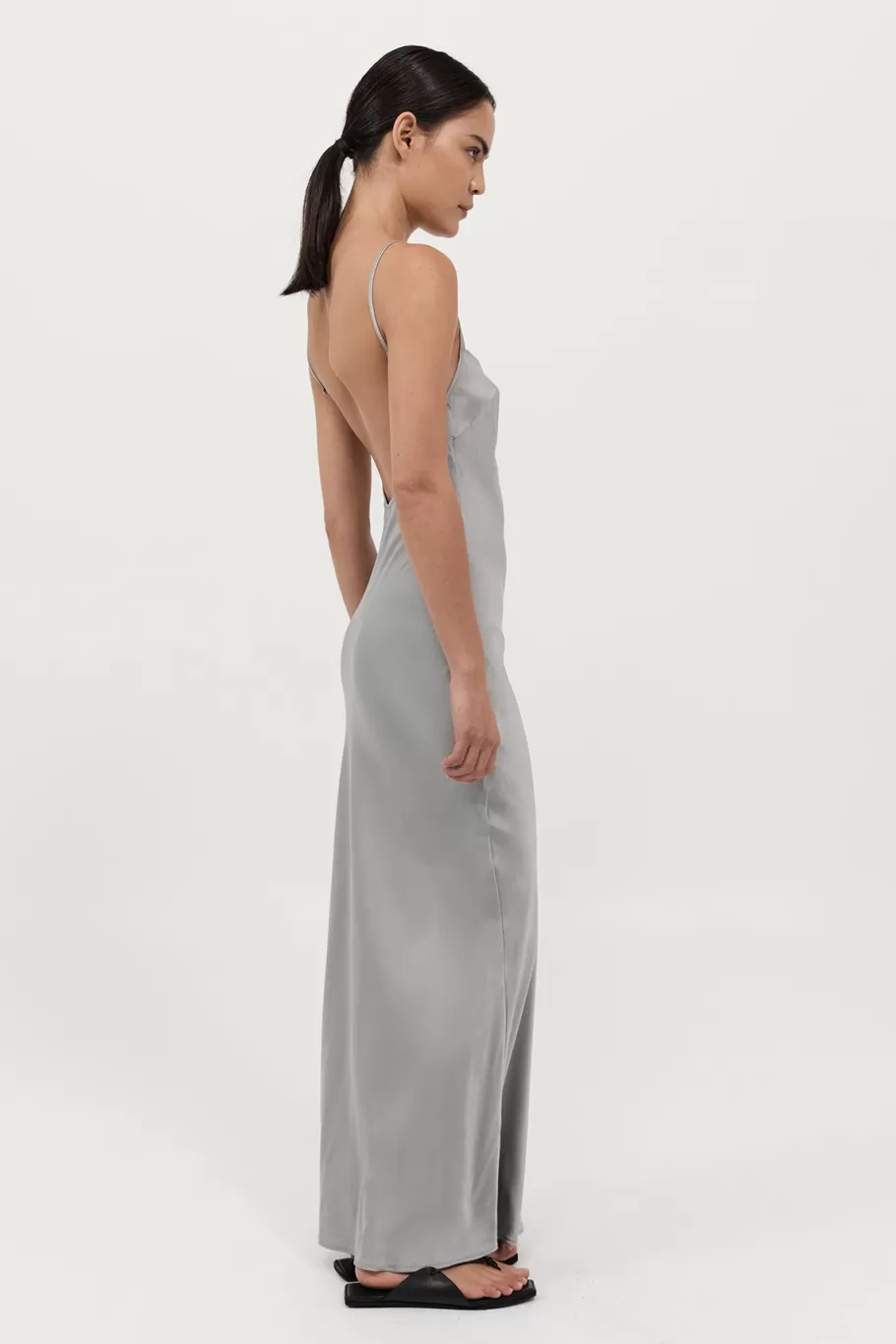 Dresses | St. Agni Low Back Slip Dress - SILVER