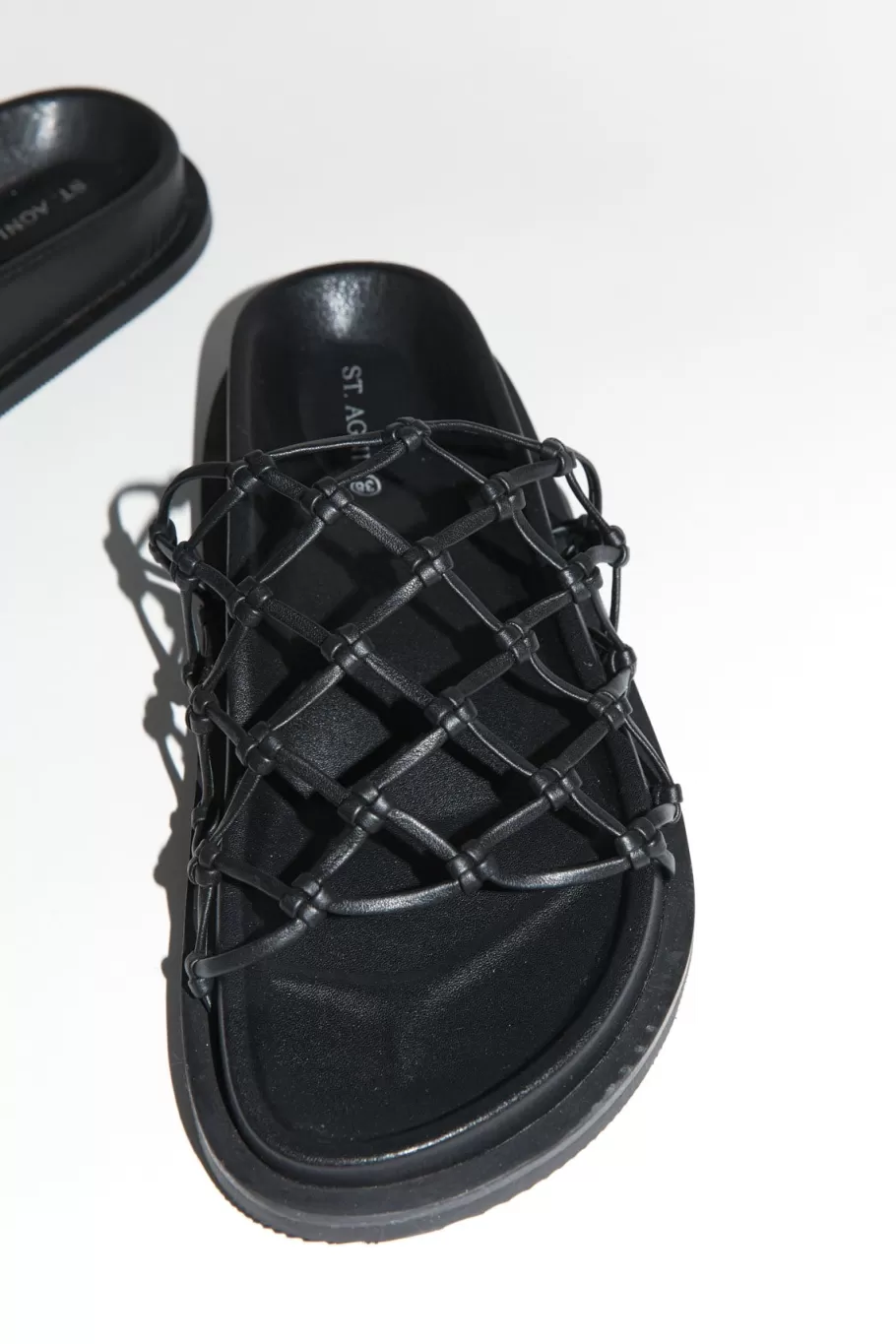 Slides | St. Agni Macrame Gio Slide - Black