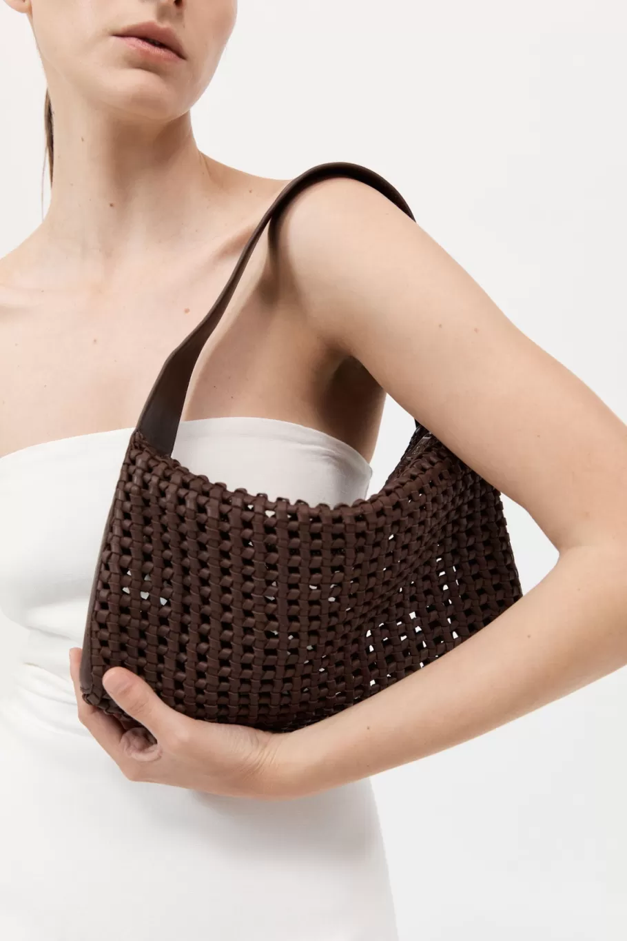 Bags | St. Agni Macrame Mesh Bag - CHOCOLATE