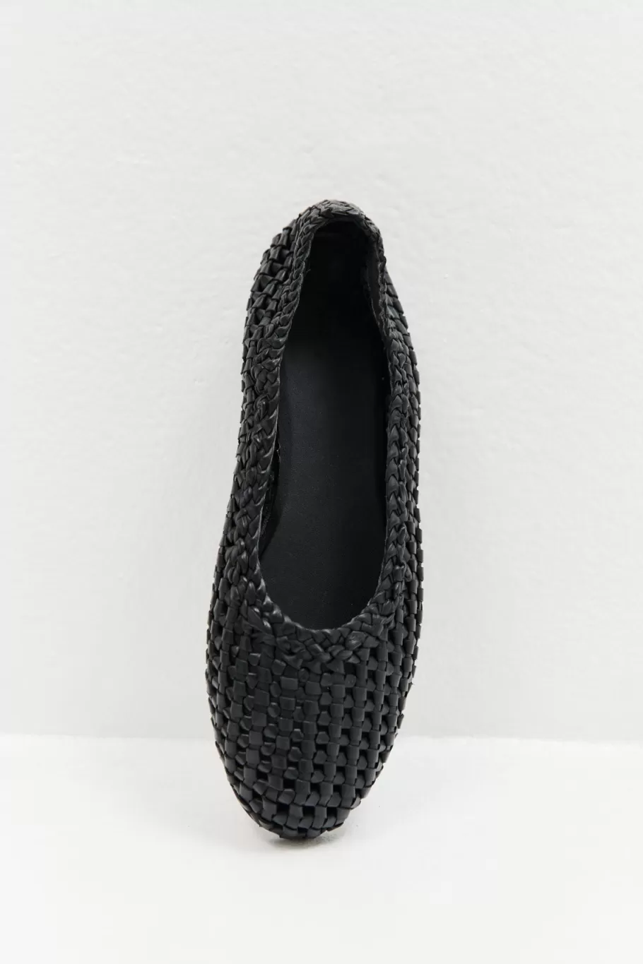 Flats | St. Agni Macrame Mesh Ballet Flats - BLACK