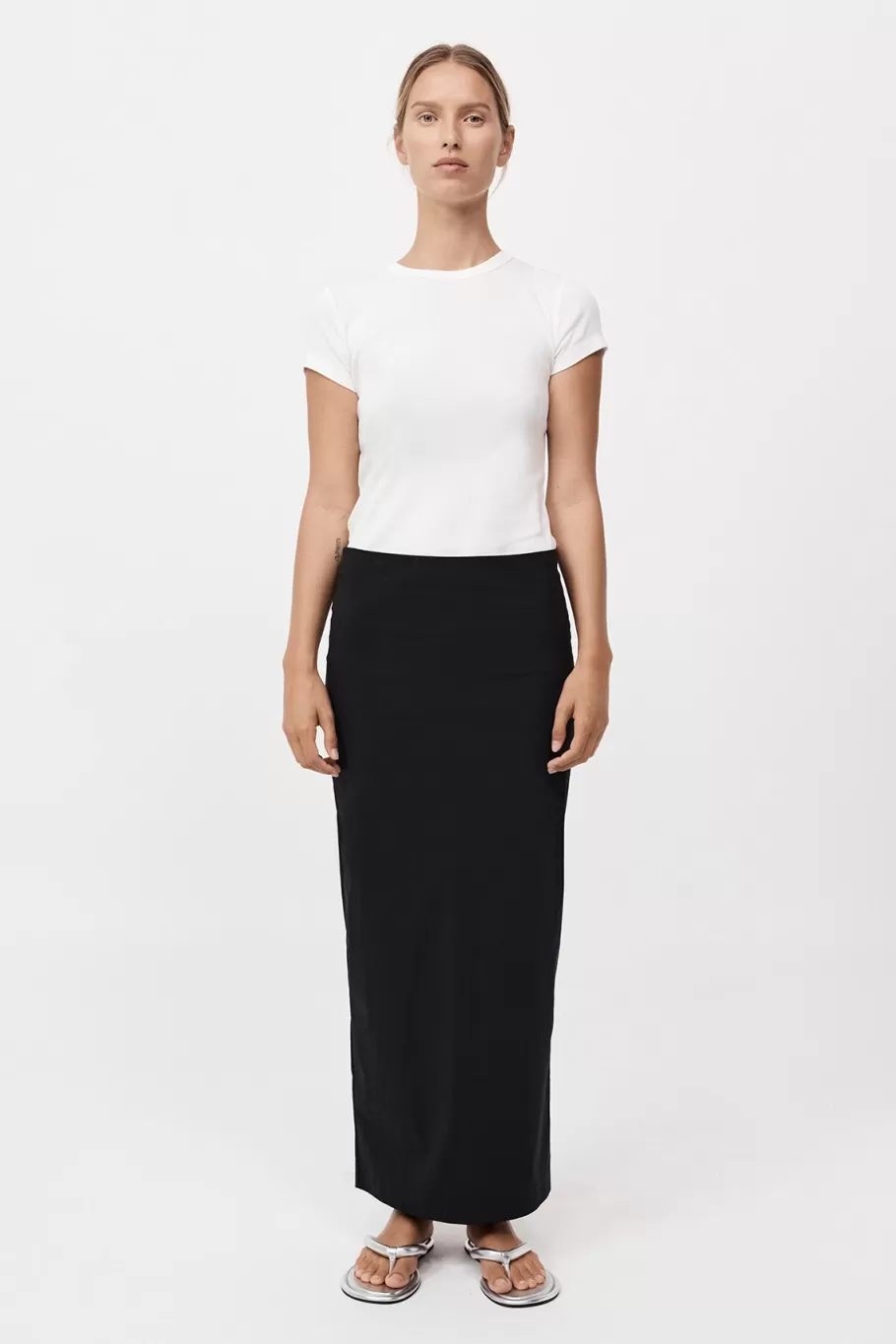 Skirts | St. Agni Minimal Column Skirt - BLACK