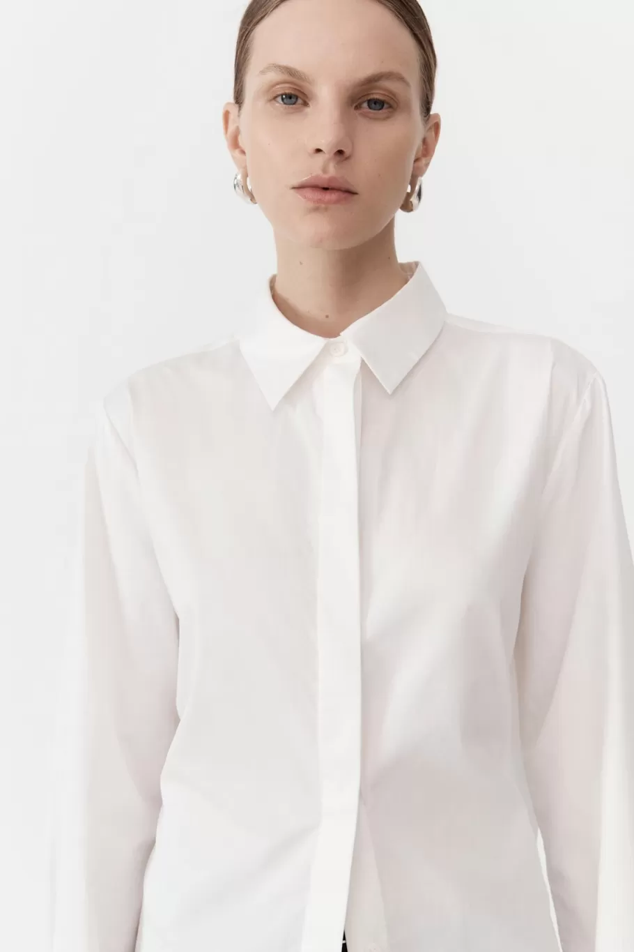 Tops | Shirts | St. Agni Open Back Shirt - White